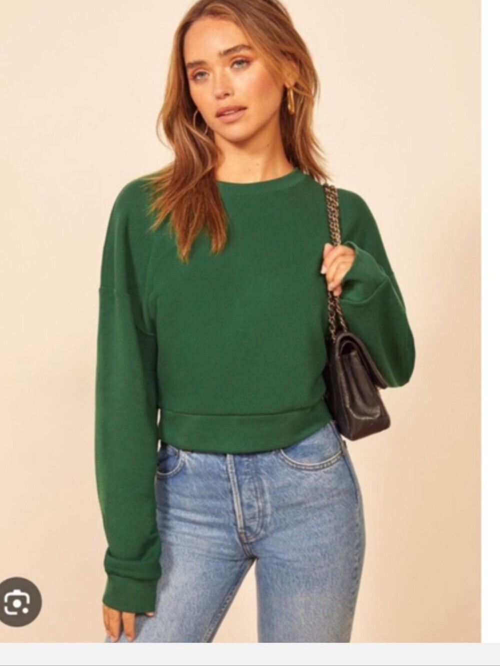Reformation Hunter Pullover Cropped Sweatshirts